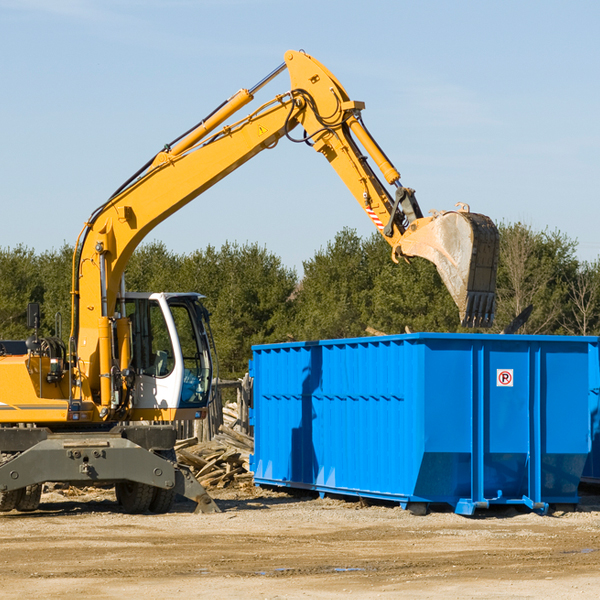 can i choose the location where the residential dumpster will be placed in East Lackawannock Pennsylvania